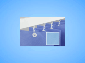 U/PB/42/1950/A - Box of 12 - Universal Disposable Curtains - Pastel Blue 4200mm
