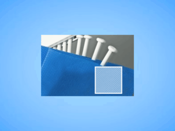 G/PB/42/1950/A - Box of 12 - Uni-Glide Disposable Curtains - Pastel Blue 4200mm
