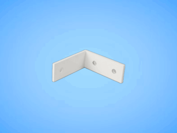 152/W - Angle Bracket White