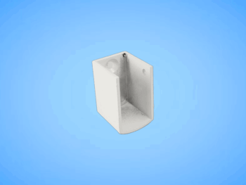 123W - Movatrack Wall End Bracket White