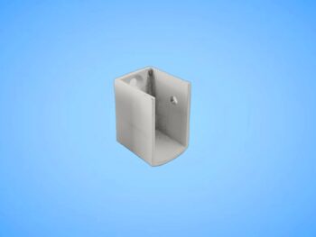 123S - Movatrack Wall End Bracket Silver