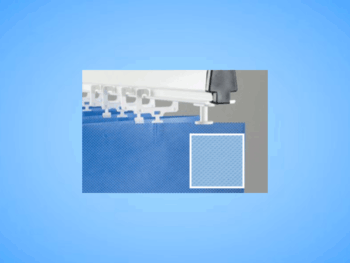 F/PB/42/1950/A - Box of 12 - Fast-Fit Disposable Anti-Bac Curtains - Pastel Blue 4200mm
